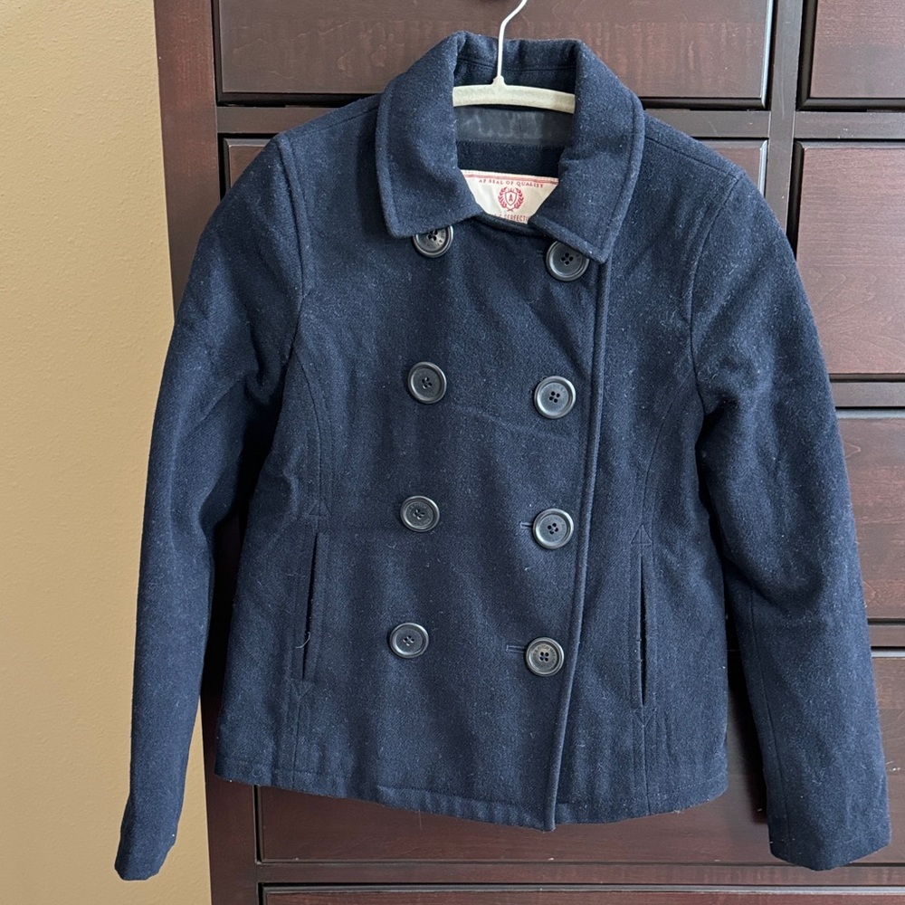 Abercrombie Women Navy Peacoat XS